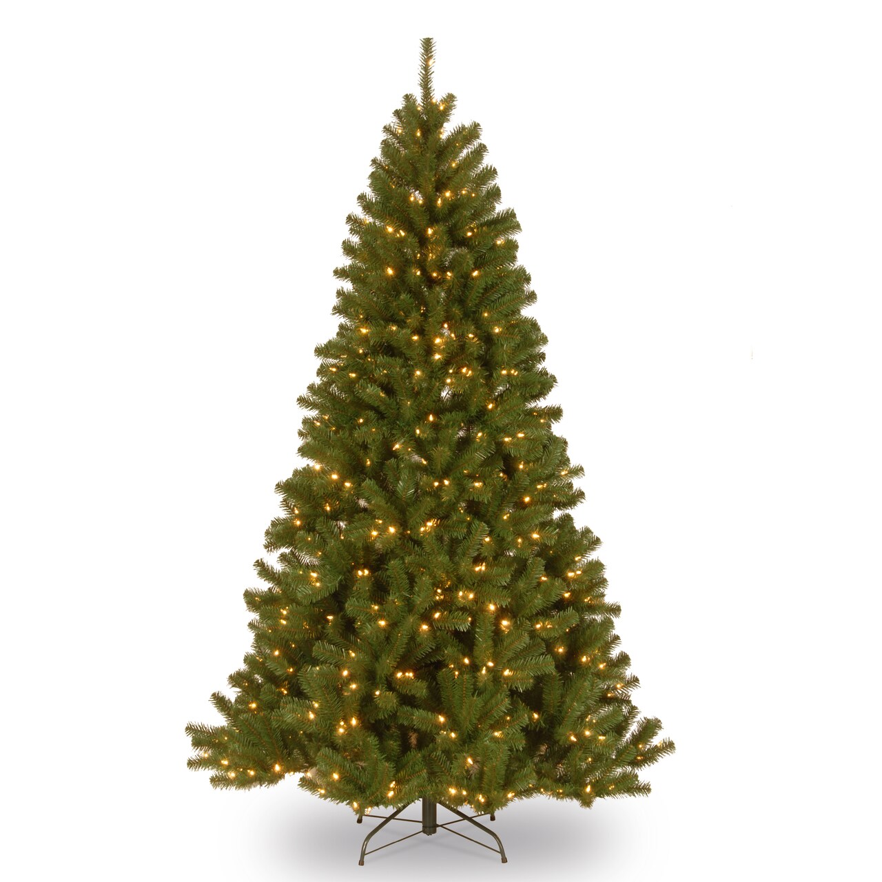 National Tree Company 7ft. Pre-Lit North Valley® Spruce Artificial Christmas Tree with Clear Lights and Stand